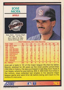 Jose Mota  baseball card collectible - Main Image 2