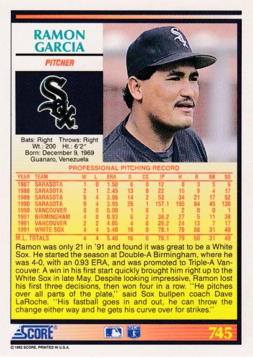 Ramon Garcia  baseball card collectible - Main Image 2