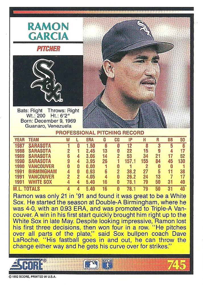 Ramon Garcia  baseball card collectible - Main Image 2