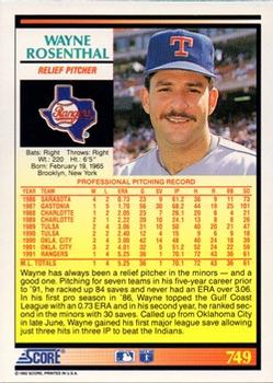 Wayne Rosenthal  baseball card collectible - Main Image 2