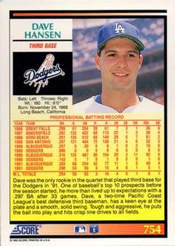 Dave Hansen  baseball card collectible - Main Image 2