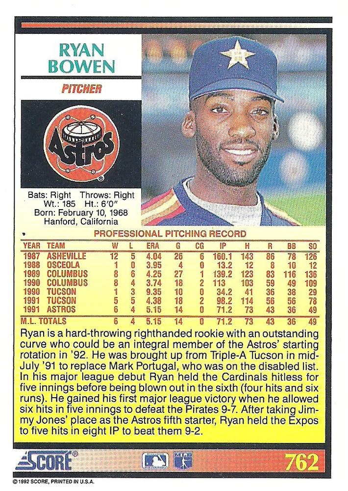 Ryan Bowen  baseball card collectible - Main Image 2