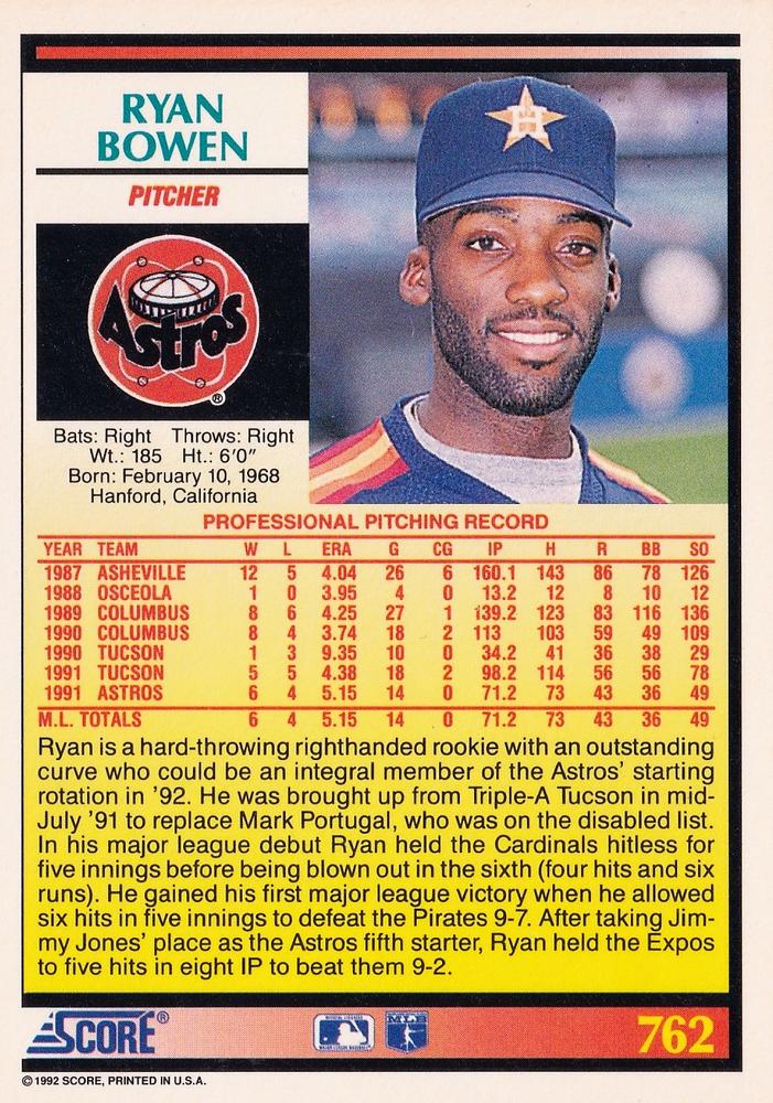 Ryan Bowen  baseball card collectible - Main Image 2