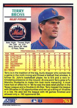 Terry Bross  baseball card collectible - Main Image 2