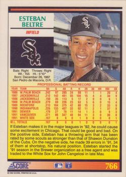 Esteban Beltre  baseball card collectible - Main Image 2