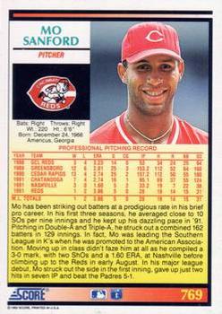 Mo Sanford  baseball card collectible - Main Image 2