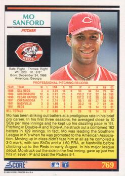 Mo Sanford  baseball card collectible - Main Image 2