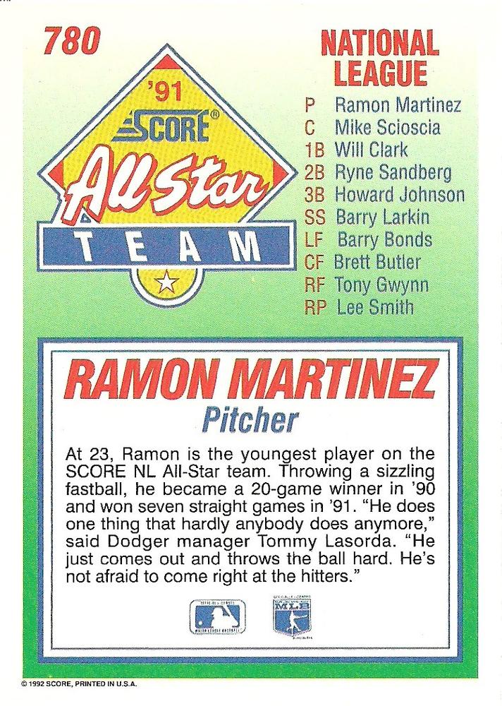 Ramon Martinez  baseball card collectible - Main Image 2