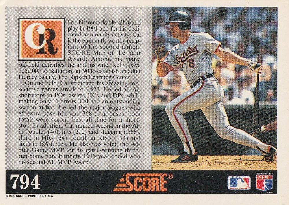 Cal Ripken, Jr.  baseball card collectible - Main Image 2