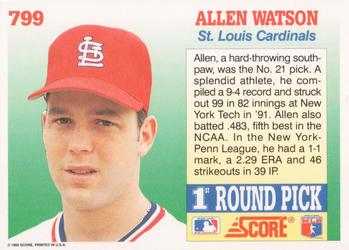 Allen Watson  baseball card collectible - Main Image 2