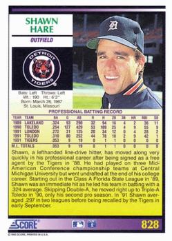 Shawn Hare  baseball card collectible - Main Image 2