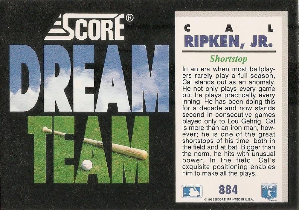 Cal Ripken, Jr.  baseball card collectible - Main Image 2