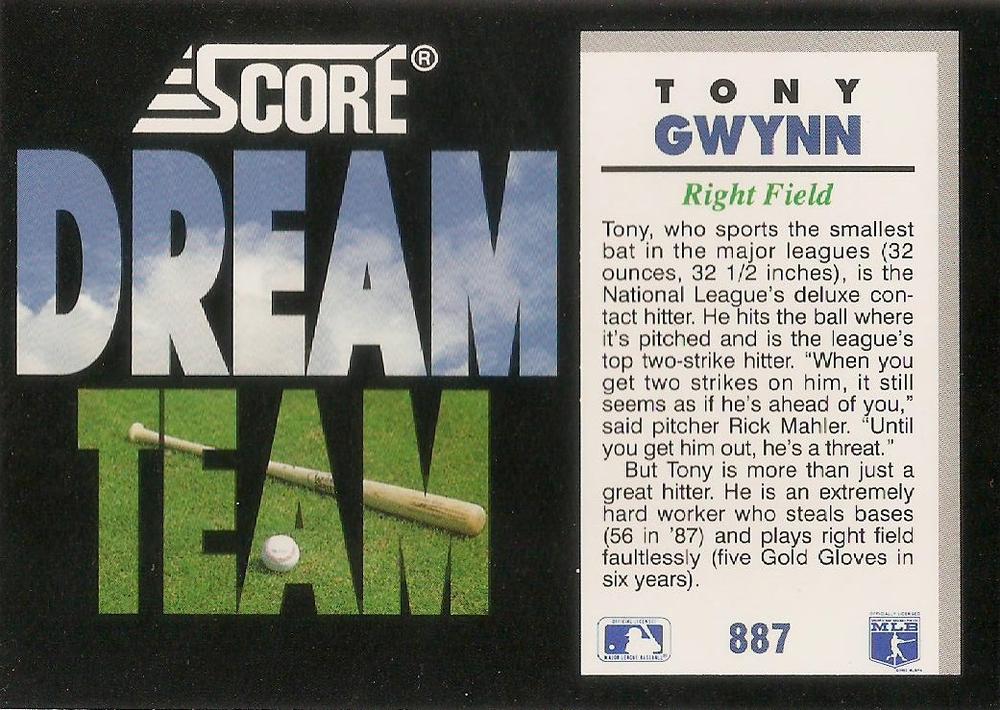 Tony Gwynn  baseball card collectible - Main Image 2