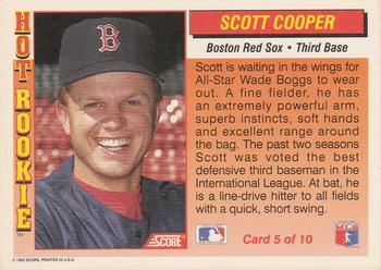 Scott Cooper  baseball card collectible - Main Image 2