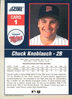 Chuck Knoblauch  baseball card collectible - Main Image 2