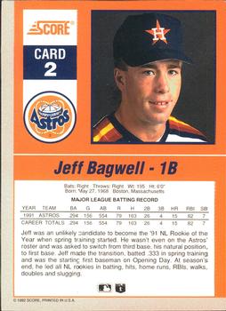 Jeff Bagwell  baseball card collectible - Main Image 2
