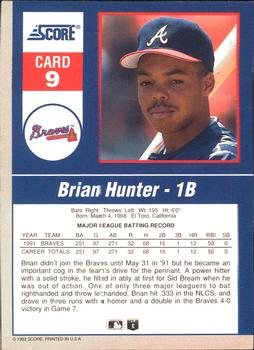 Brian Hunter  baseball card collectible - Main Image 2