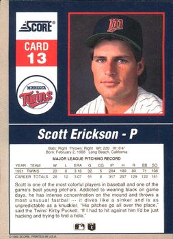 Scott Erickson  baseball card collectible - Main Image 2