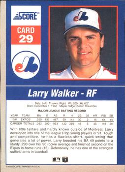 Larry Walker  baseball card collectible - Main Image 2