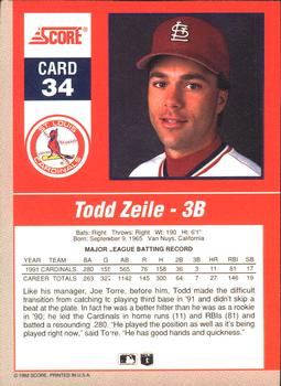 Todd Zeile  baseball card collectible - Main Image 2