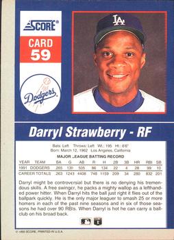 Darryl Strawberry  baseball card collectible - Main Image 2