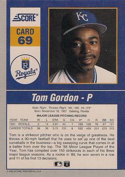 Tom Gordon  baseball card collectible - Main Image 2