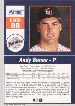 Andy Benes  baseball card collectible - Main Image 2