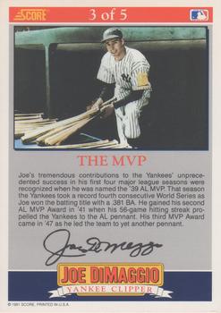 Joe DiMaggio  baseball card collectible - Main Image 2