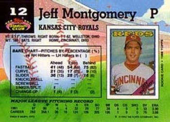 Jeff Montgomery  baseball card collectible - Main Image 2