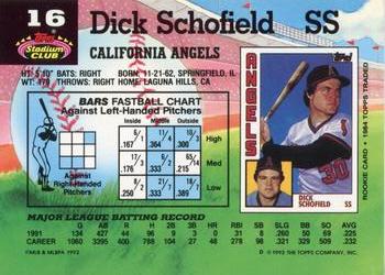 Dick Schofield  baseball card collectible - Main Image 2