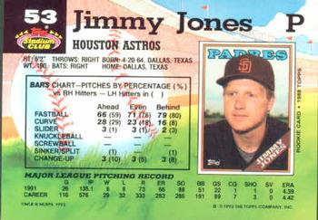 Jimmy Jones  baseball card collectible - Main Image 2