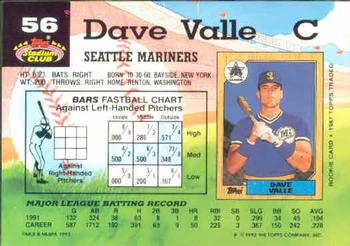 Dave Valle  baseball card collectible - Main Image 2