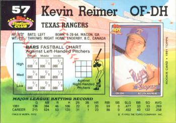 Kevin Reimer  baseball card collectible - Main Image 2
