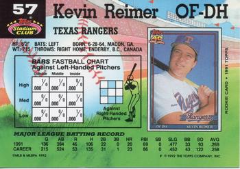 Kevin Reimer  baseball card collectible - Main Image 2