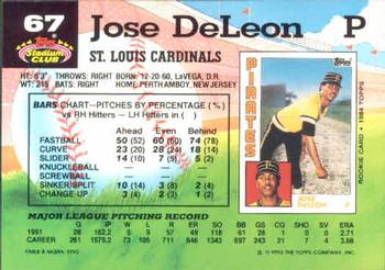 Jose DeLeon  baseball card collectible - Main Image 2