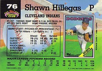 Shawn Hillegas  baseball card collectible - Main Image 2