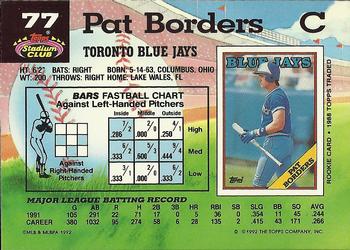 Pat Borders  baseball card collectible - Main Image 2