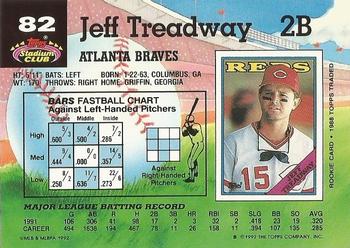 Jeff Treadway  baseball card collectible - Main Image 2