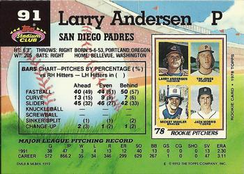 Larry Andersen  baseball card collectible - Main Image 2