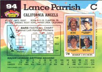 Lance Parrish  baseball card collectible - Main Image 2