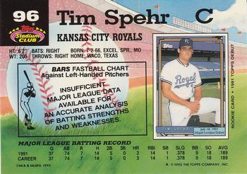 Tim Spehr  baseball card collectible - Main Image 2