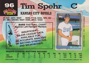 Tim Spehr  baseball card collectible - Main Image 2