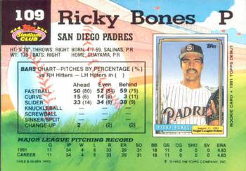 Ricky Bones  baseball card collectible - Main Image 2
