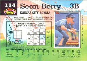Sean Berry  baseball card collectible - Main Image 2