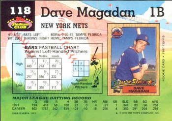 Dave Magadan  baseball card collectible - Main Image 2