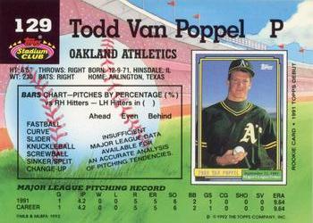 Todd Van Poppel  baseball card collectible - Main Image 2