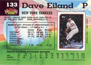 Dave Eiland  baseball card collectible - Main Image 2