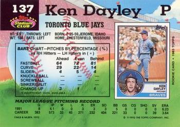 Ken Dayley  baseball card collectible - Main Image 2