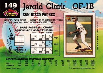 Jerald Clark  baseball card collectible - Main Image 2