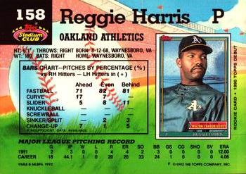 Reggie Harris  baseball card collectible - Main Image 2